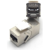 Adaptador doble hembra RJ45 Cat 6A FTP tipo Keystone Lapara Networking