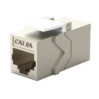 Adaptador doble hembra RJ45 Cat 6A FTP tipo Keystone Lapara Networking