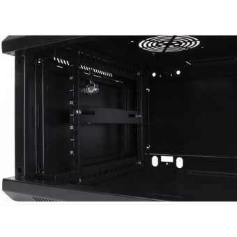 Rack mural 6U 1C 600 x 450 negro vista interior