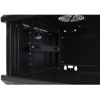 Rack mural 6U 1C 600 x 450 negro vista interior