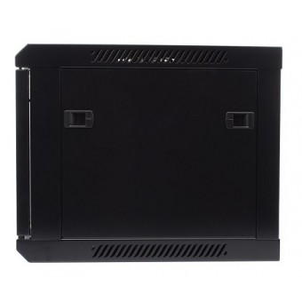 Rack mural 6U 1C 600 x 450 negro vista lateral