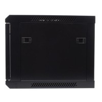 Rack mural 6U 1C 600 x 450 negro vista lateral