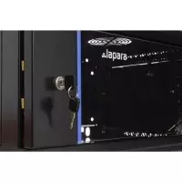 Rack mural 9U detalle cerradura