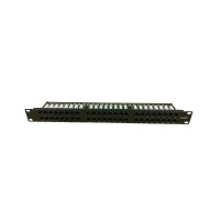 Patch panel rack 1U  48 x RJ45 Cat6 UTP Frontal