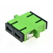 Adaptador fibra óptica dúplex monomodo APC/UPC
