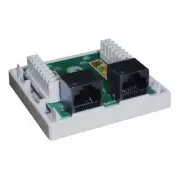 Roseta de superficie 2 XRJ-45 CAT6 UTP