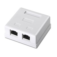 Roseta de superficie 2 X RJ-45 CAT6 FTP Roseta de superficie 2 X RJ-45 CAT6 FTP