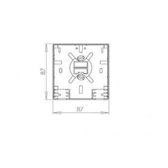 Caja fibra óptica de superficie con 2 adaptadores SC/APC SM FTTH, detalle