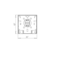 Caja fibra óptica de superficie con 2 adaptadores SC/APC SM FTTH, detalle