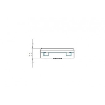 Caja fibra óptica de superficie con 2 adaptadores SC/APC SM FTTH, descripción