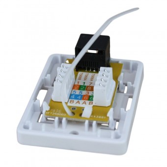 Roseta de superficie RJ45 CAT6 UTP (Conectores)