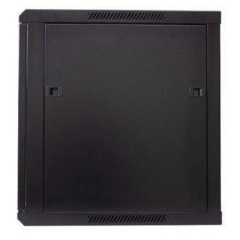 Rack mural  12U 1C 600 x 450 negro, vista panel lateral