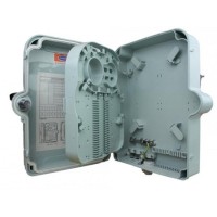 Caja fibra óptica exterior IP-65 para 24 adaptadores SC simplex casete abierto