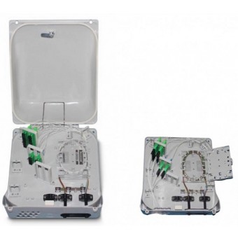 Caja fibra óptica exterior IP-65 para 48 adaptadores SC simplex