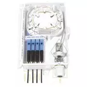 Caja fibra óptica exterior IP-65 para 4 adaptadores  SC simplex/ LC dúplex 