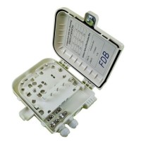 Caja fibra óptica exterior IP-65 para 8 adaptadores  SC simplex/ LC dúplex abierta