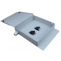 Caja mural metálica fibra óptica para 8 ST Simplex, interior