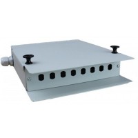 Caja mural metálica fibra óptica para 8 ST Simplex