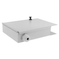 Caja mural metálica fibra óptica para 4 SC simplex / LC dúplex detalle prensaestopa