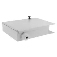 Caja mural metálica fibra óptica para 4 SC simplex / LC dúplex detalle prensaestopa