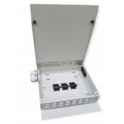 Caja mural metálica fibra óptica para 16 SC simplex / LC dúplex