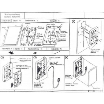 Caja fibra óptica de empalme  para 12 fusiones esquema