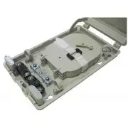 Caja empalme de fibra óptica para 24 fusiones FTTH