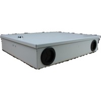 Caja empalme de fibra óptica para 12 SC simplex / LC dúplex vista lateral