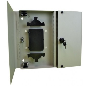 Caja empalme de fibra óptica para 24 SC simplex / LC dúplex detalle casete