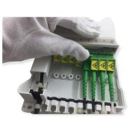 Caja distribución de fibra óptica para 8 SC simplex / LC dúplex detalle conectrores