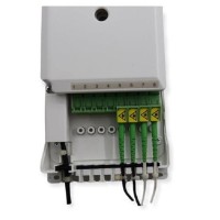 Caja empalme de fibra óptica para 8 SC simplex y LC dúplex vista interior