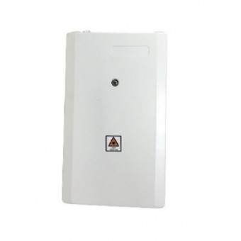 Caja empalme de fibra óptica para 8 SC simplex / LC dúplex vista frontal