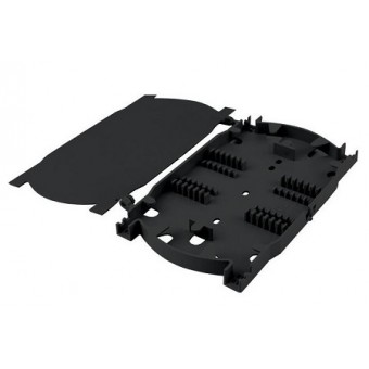 Cassette de fusión para 24 fibras ópticas con peines, vista completa