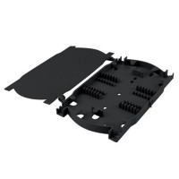 Cassette de fusión para 24 fibras ópticas con peines, vista completa