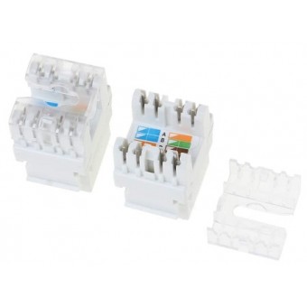 Modulo RJ45 Cat6A UTP detalle interior
