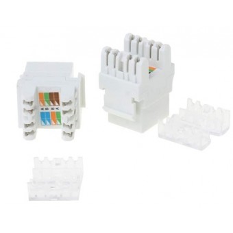 Modulo RJ45 Cat6A UTP Keystone contenido