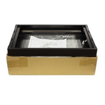 Rack mural 15U 1C 600 x 450 negro Flat Pack interior caja