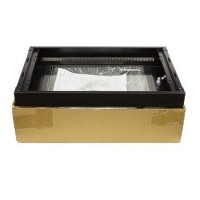 Rack mural 15U 1C 600 x 450 negro Flat Pack interior caja