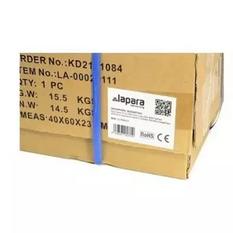 Rack mural 15U 1C 600 x 450 negro Flat Pack detalle etiqueta