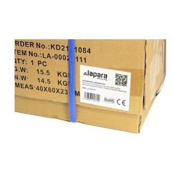 Armario rack mural 9U A600 F600 Flat Pack Lapara Networking, detalle etiqueta