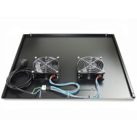 Unidad de ventilación rack mural dos ventiladores instalados