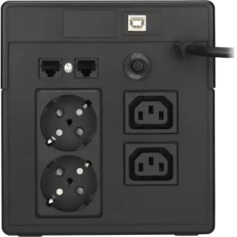 Sai 1000VA Interactivo Sinusoidal Lapara detalle tomas traseras