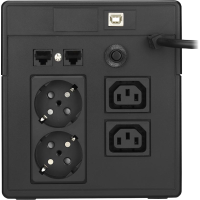 Sai 1000VA Interactivo Sinusoidal Lapara detalle tomas traseras