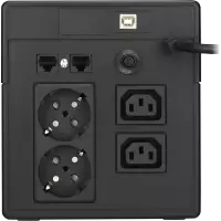 Sai 1000VA Interactivo Sinusoidal Lapara detalle tomas traseras