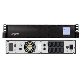 Sai interactivo 1100VA Rack 19" Lapara vsita frontal y trasera