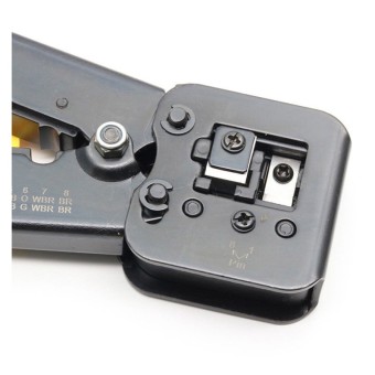 Herramienta crimpadora para RJ45 Pasante EZ (Detalle corte)