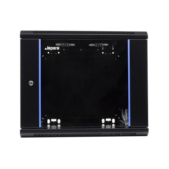 Rack mural 9U 1C 600 x 600 negro Lapara Networking vista frontal