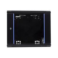 Rack mural 9U 1C 600 x 600 negro Lapara Networking vista frontal