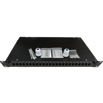 Bandeja fibra óptica extraíble 19" para 24 SC simplex / LC dúplex (Interior)