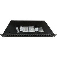 Bandeja fibra óptica extraíble 19" para 24 SC simplex / LC dúplex (Interior)